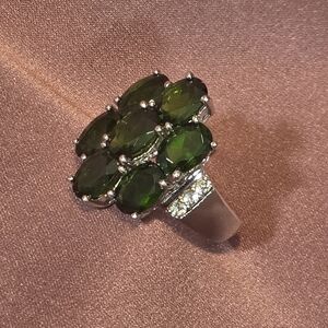 925 Genuine Chrome Diopside & White Zircon. Reasonable Offers Accepted